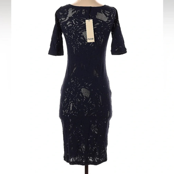 FUZZI Black Stretchy Lace Midi Dress, Size S.
NWT - Picture 3 of 4